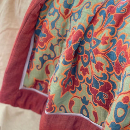 Charming Blossom Cotton Summer Throw Blanket