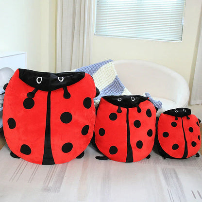 Soft Ladybug Plush Pillow for Mobile Use