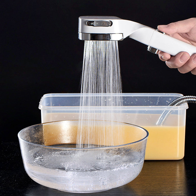 Versatile Handheld Shower Head with 4 Spray Modes & Pause Feature