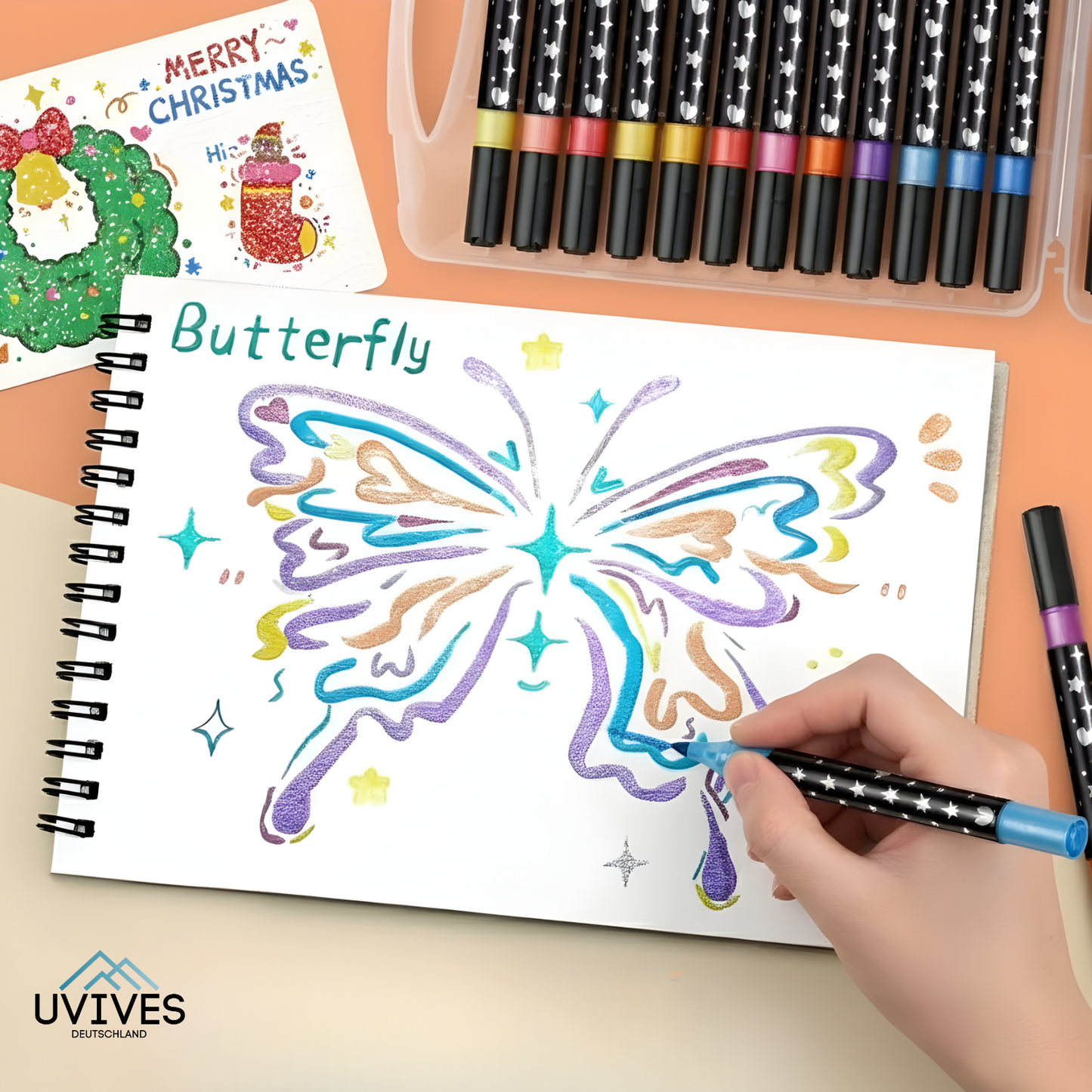 Double-Sided Glitter Pens for Creative Minds