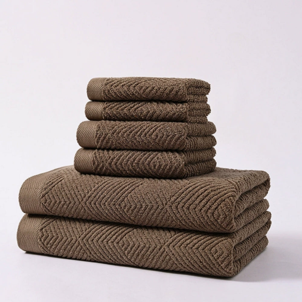 Plush Comfort Cotton Towel Collection | 6-Piece Set
