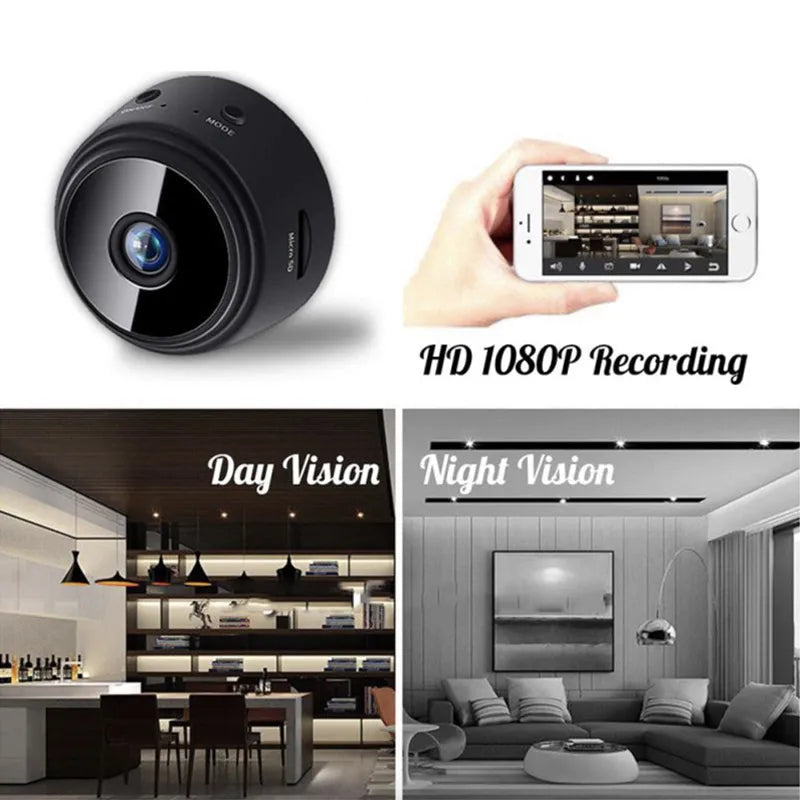 Compact HD Security Camera with Night Vision