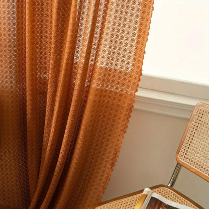 Sunset Charm Bohemian Crochet Window Panel