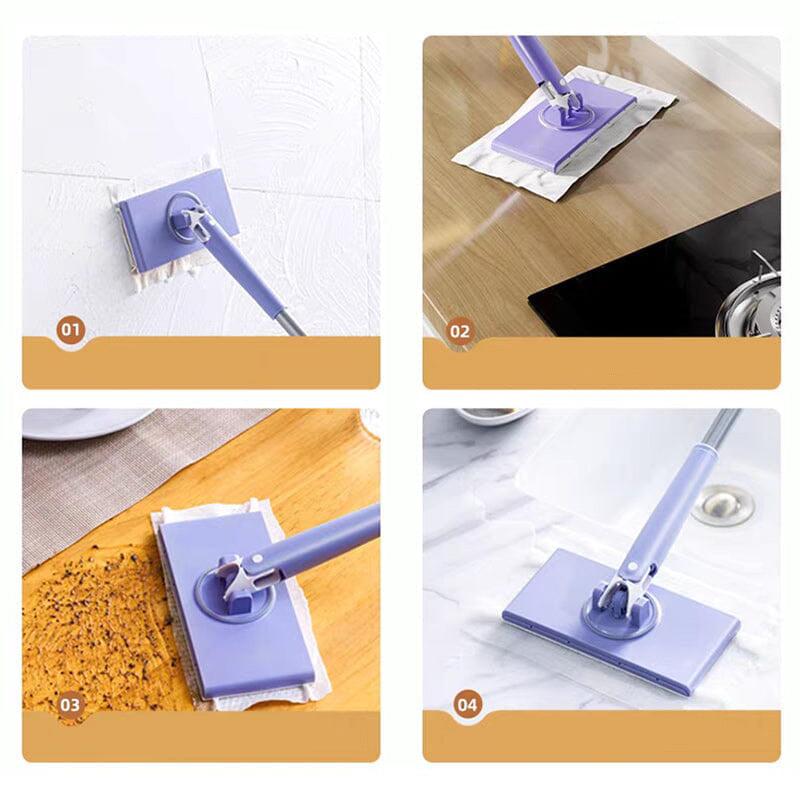 Compact Mop with Easy-Change Cloth System