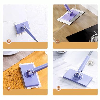 Compact Mop with Easy-Change Cloth System