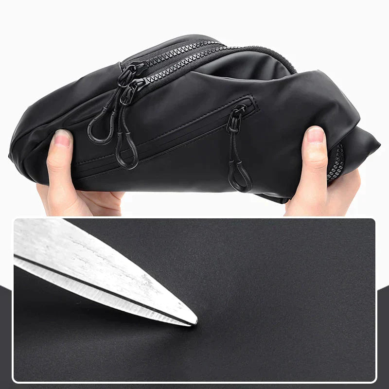 Water-Resistant Crossbody Bag with Anti-Theft Features for Urban Use