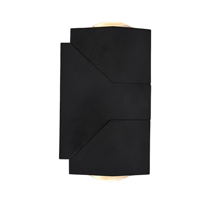 Waterproof Black Wall Lamp with Adjustable Motion Sensor and Up/Down Light