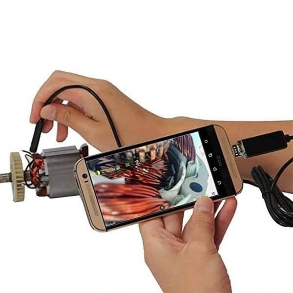Versatile Inspection Camera for Smartphone & PC | 7mm Probe, Waterproof IP67 | 6 Adjustable LEDs | 720p HD | Cable Lengths 1m - 10m