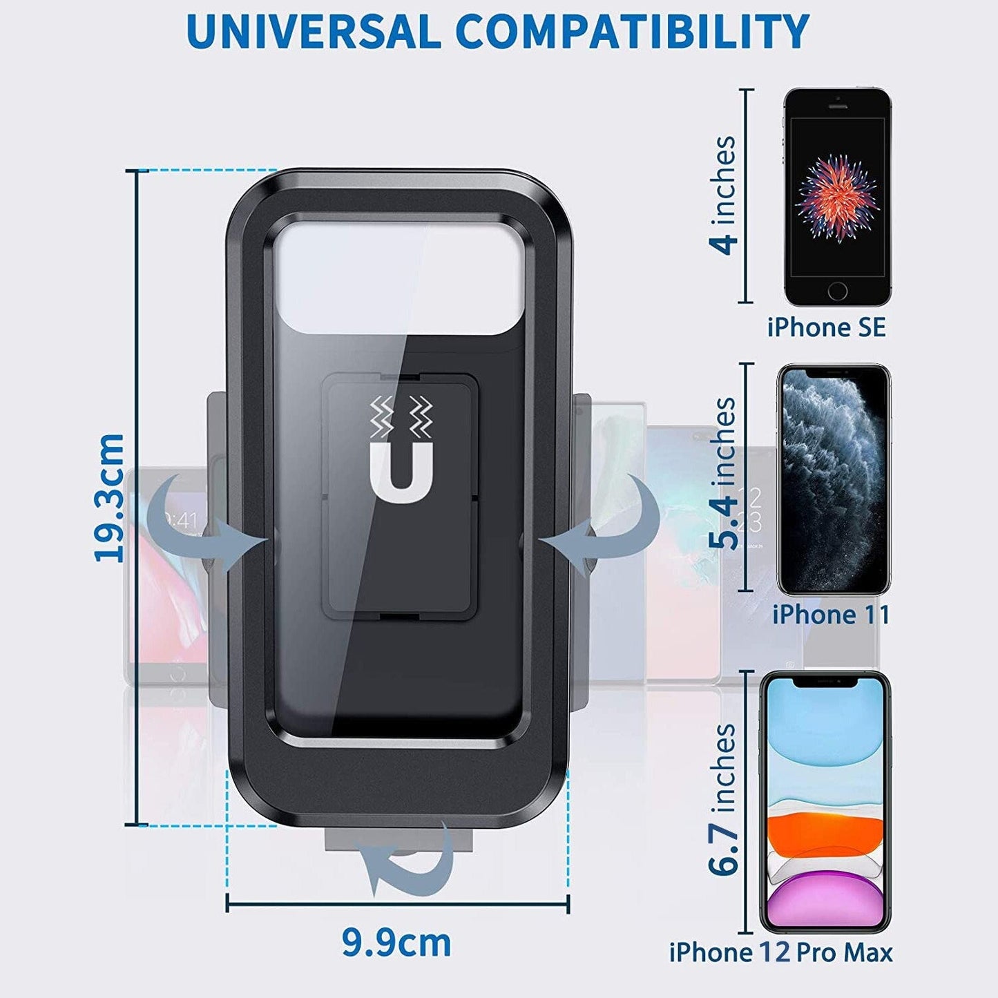 Water-Resistant Bike Phone Mount for Secure Riding