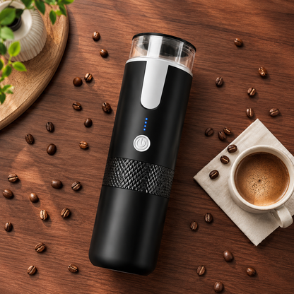 Espresso Machine for Ground Coffee and Capsules – Portable Design