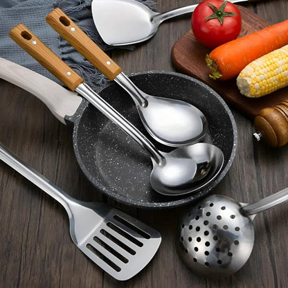 Elegant Stainless Steel Culinary Tool Collection (5 Pieces)