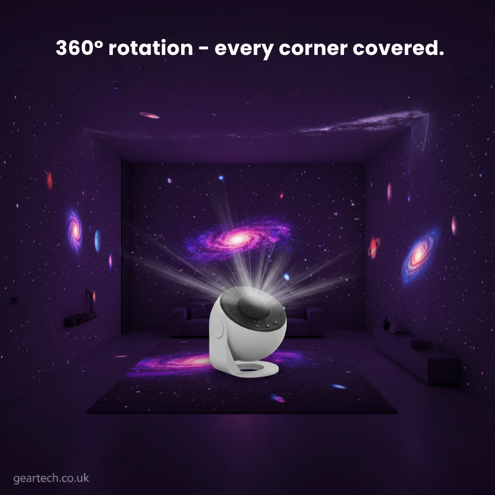 Bedroom Relaxation Projector Lamp with Starry Sky Effect
