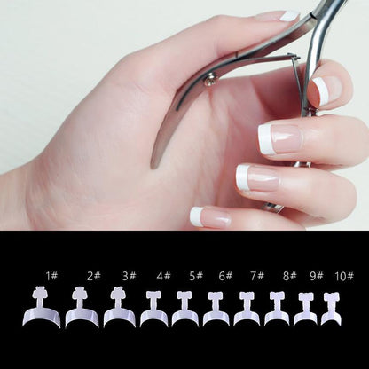 Elegant French Manicure Nail Tips Kit - 100 Pieces