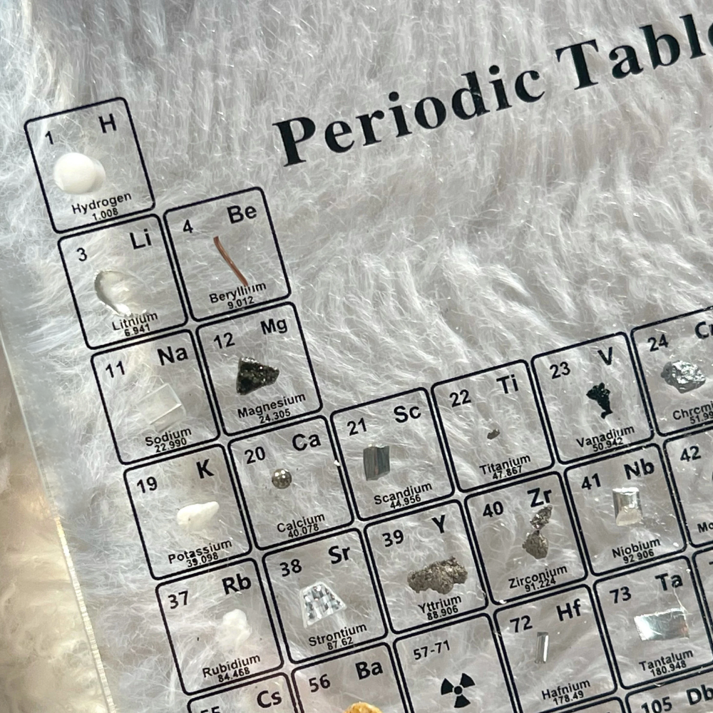 Stunning Real Elements Display: Periodic Table Collection