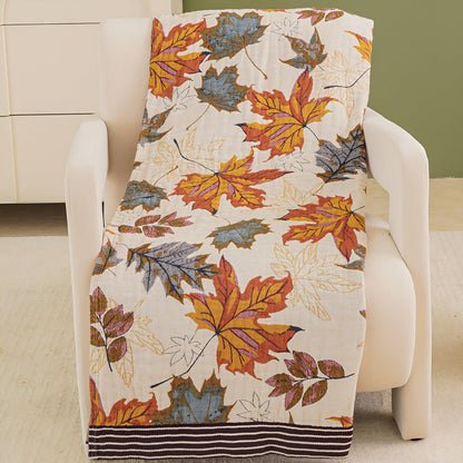 Nature's Embrace Cotton Throw Blanket