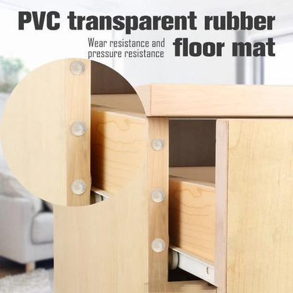 Clear Sound-Dampening Floor Protectors