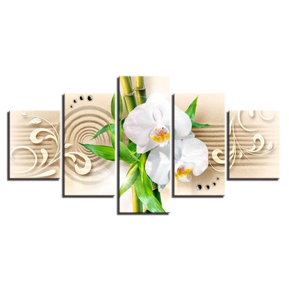 Elegant 5-Piece Floral Canvas Art Set for Home Décor