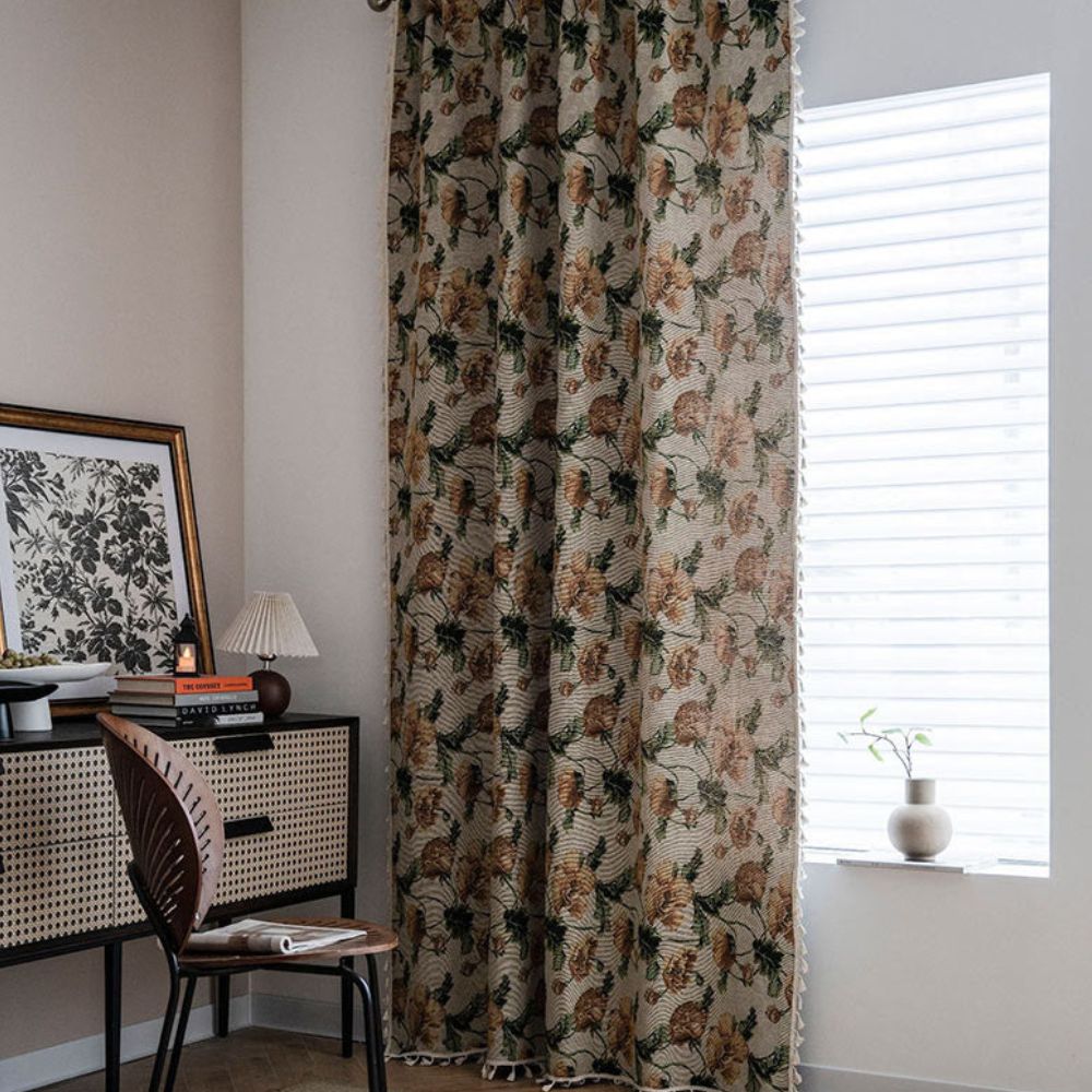Serene Bloom Window Drapes