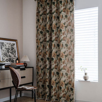 Serene Bloom Window Drapes