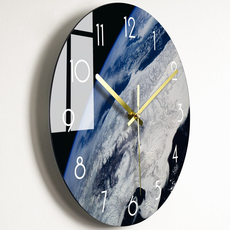Stylish Glass Wall Clock for Home Decor