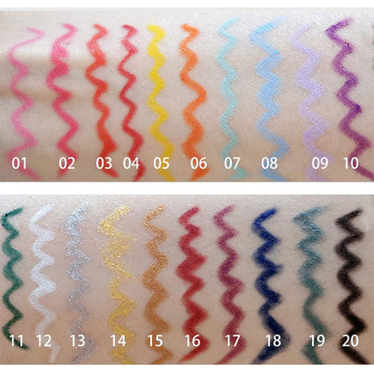 Set of 20 Coloured Eyeliner Pencils