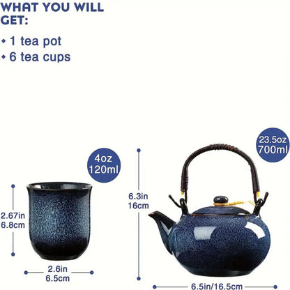 Tea Set Made of Japanese Ceramic