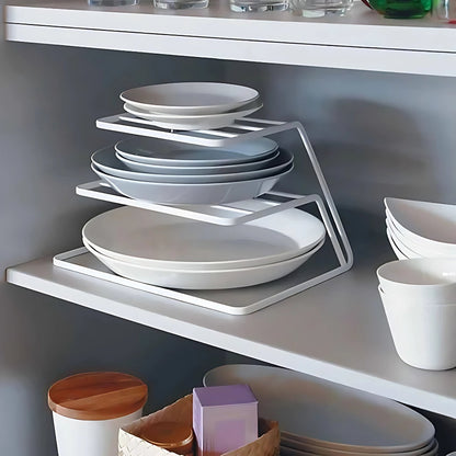 Dual-Level Dish Organizer for Clutter-Free Spaces