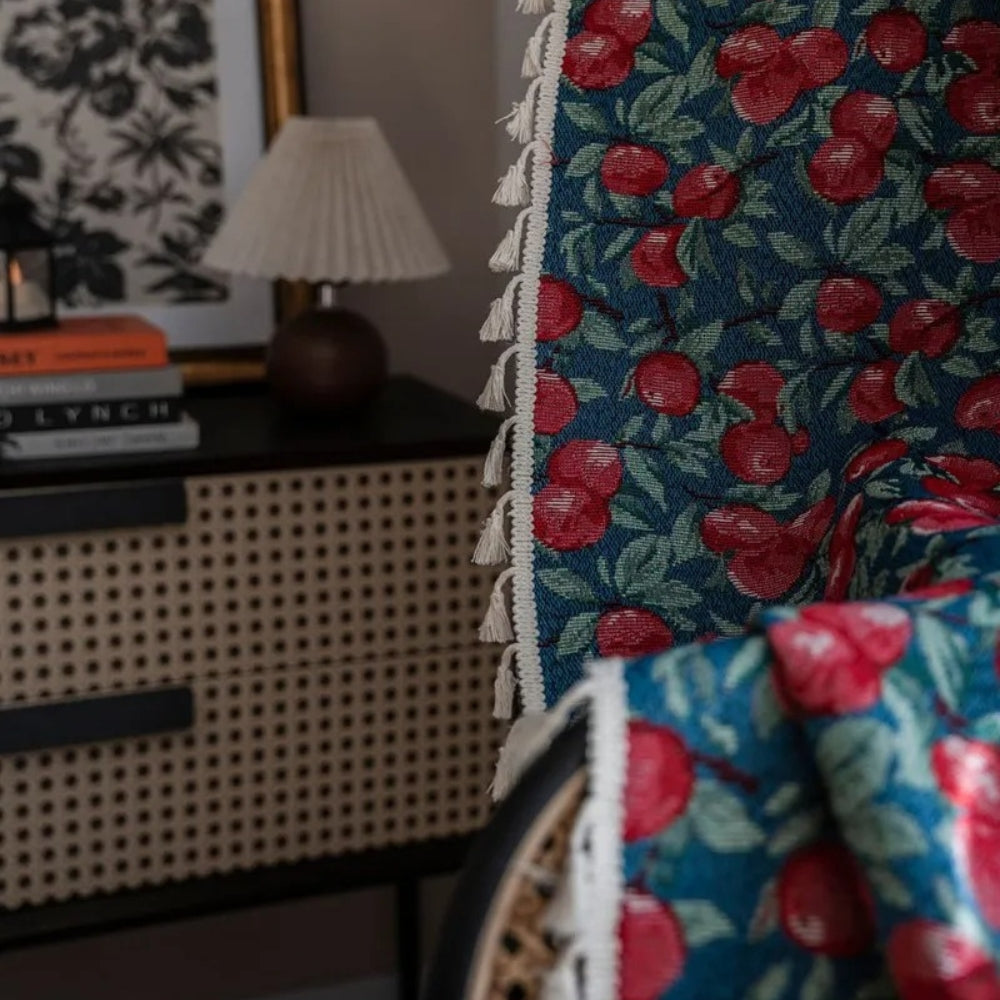 Whimsical Blossom Tassel Drapes for a Vintage Touch