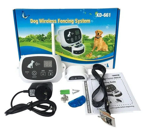 Wireless Dog Fence System with Training Feature – Ideal for Small to Large Yards