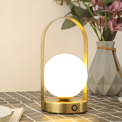 Rechargeable Wireless Table Lamp – Stainless Steel Design