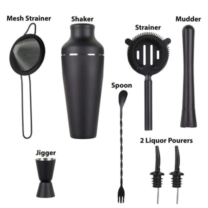 Cocktail Shaking Set with 8 Essential Tools