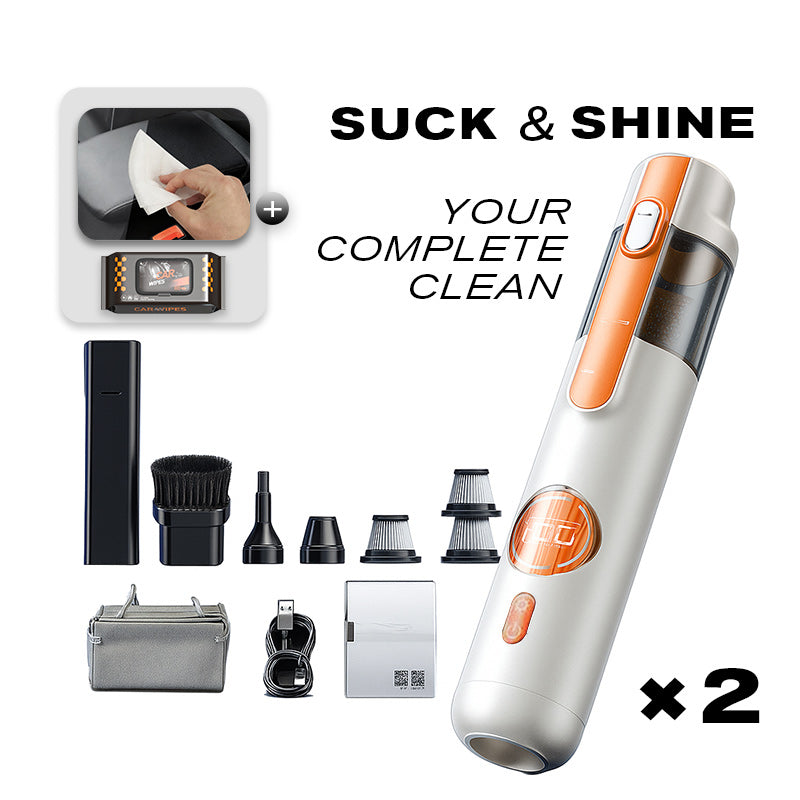 Handheld Vacuum Cleaner for Effortless Cleaning with 5 Versatile Attachments