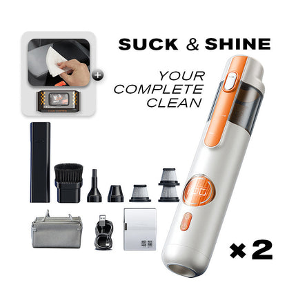Handheld Vacuum Cleaner for Effortless Cleaning with 5 Versatile Attachments