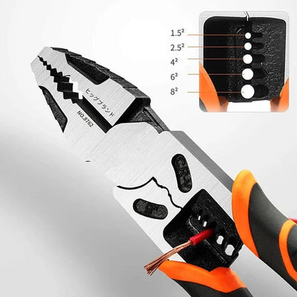 All-in-One Electrician's Tool for Cutting, Stripping & Crimping