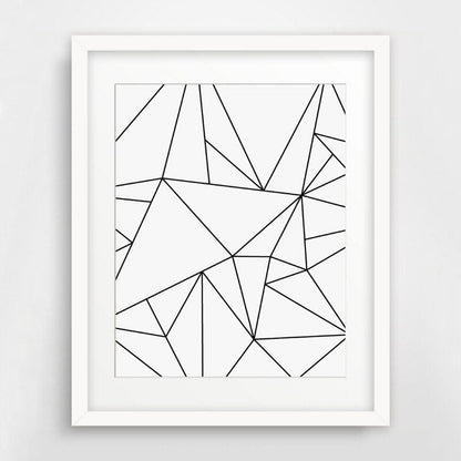 Nordic Canvas Wall Art with Black and White Inspirational Quotes
