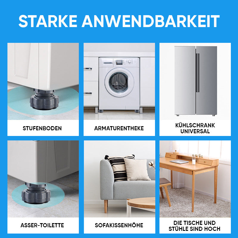 Set of 4 Adjustable Height Washing Machine Stands