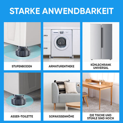Set of 4 Adjustable Height Washing Machine Stands