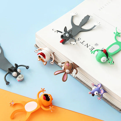 Vibrant 3D Animal Bookmarks for Engaging Reading