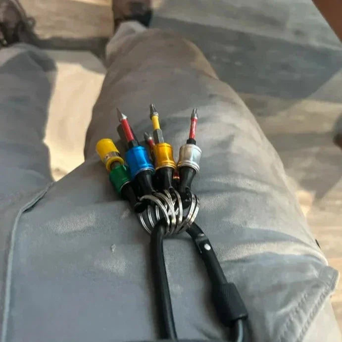 Hex Screwdriver Head Holder with 1/4" Hiking Buckle