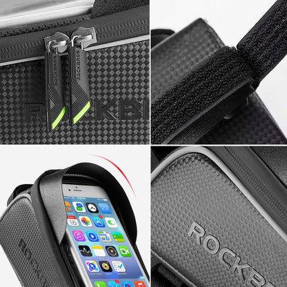 Top Tube Frame Bag for Bicycles - Phone Holder