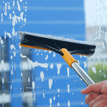Dual-Function Floor Scrub and Cleaning Brush