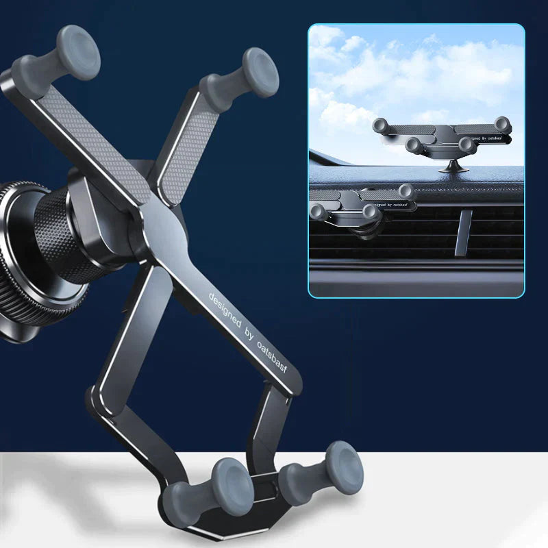 Sleek Car Phone Mount with 360-Degree Rotation