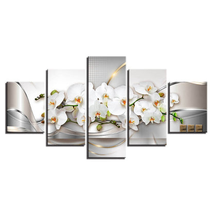 Stunning 5-Piece Floral Canvas Art Set for Home Decor