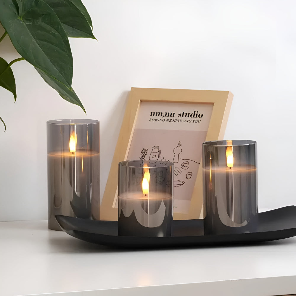 Luxe Illumination LED Candle Set | 3-Piece Collection