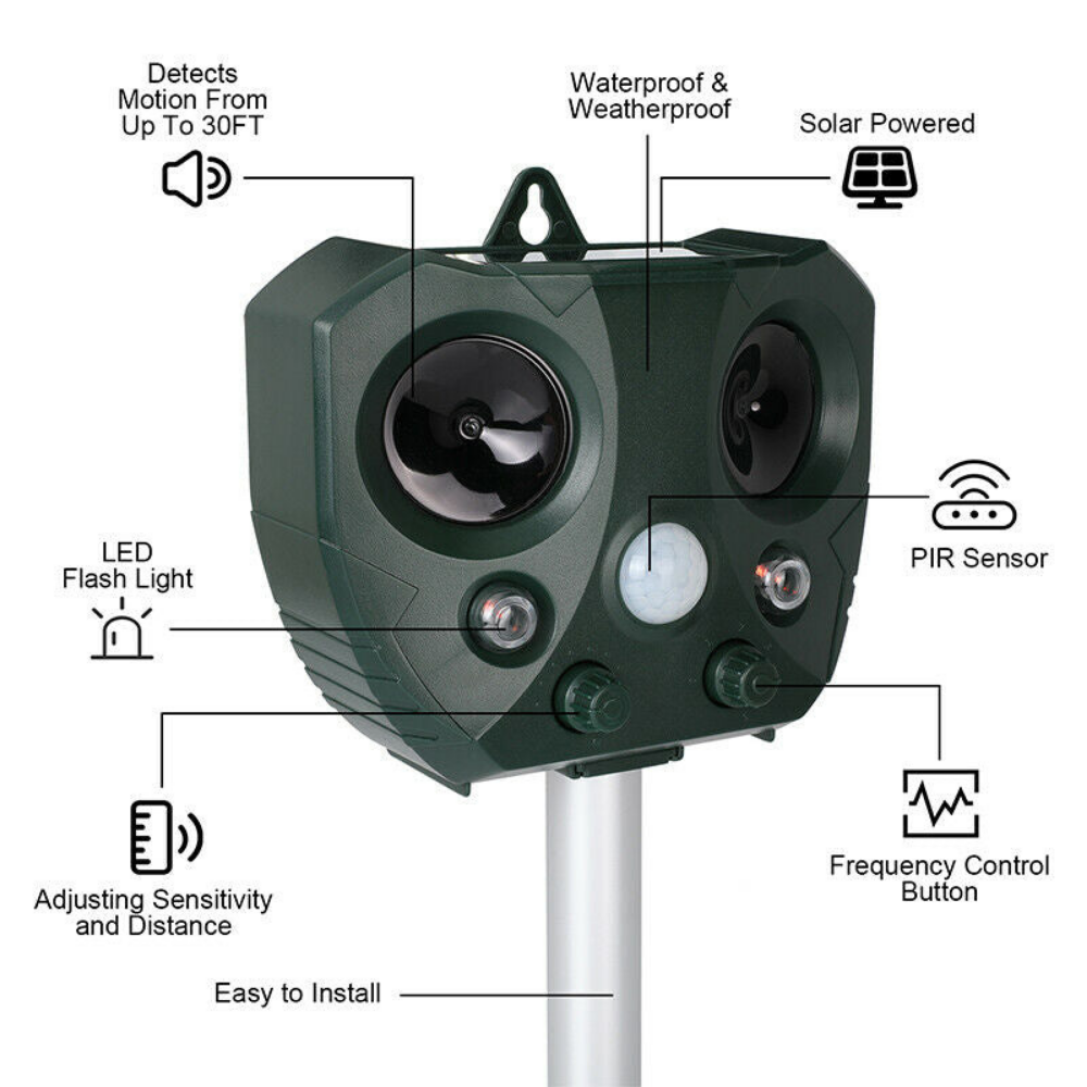 Ultrasonic Solar Pest Repeller