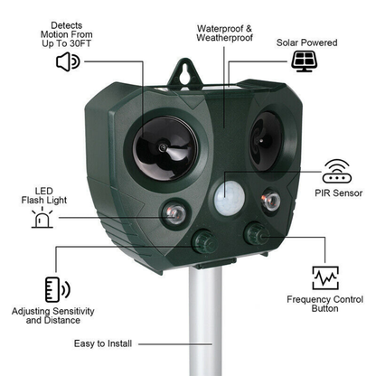 Ultrasonic Solar Pest Repeller