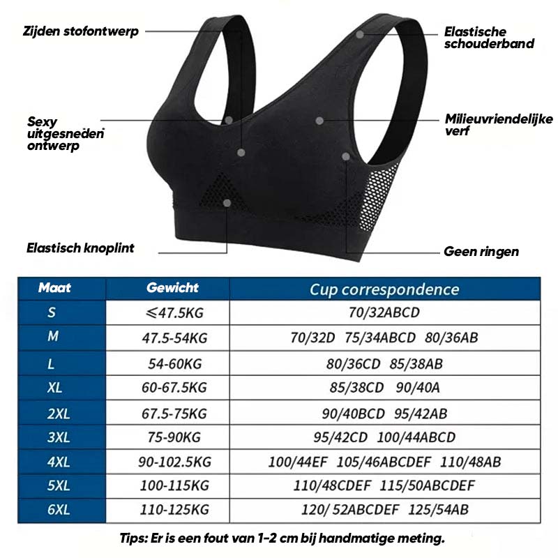 Seamless Wireless Sports Bra with Breathable Mesh | 2-Pack
