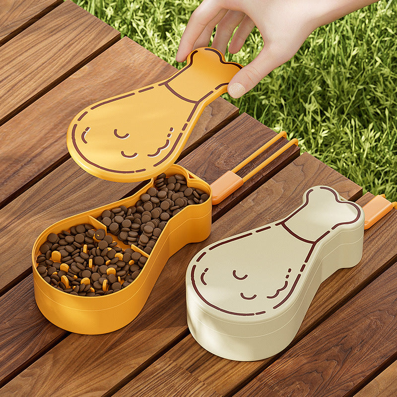 Portable Pet Feeding Solution - Fun Drumstick Style