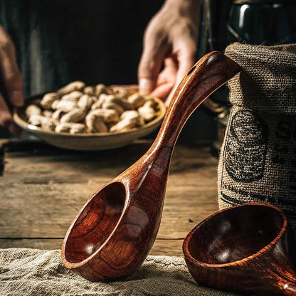 Versatile Wooden Serving Scoop - 1 Piece