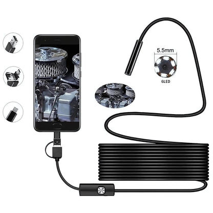 Waterproof Endoscope with Bright LED Light – AquaLux Model